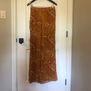 Flower Swirls Wide Leg Pant